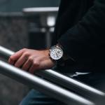 AVI-8 Mens 42mm Hawker Hurricane Classic Chronograph Classic White Japanese Quartz Pilot Watch with Leather Strap AV-4011-01