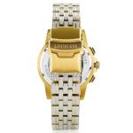 LOUIS XVI Majesté Full Iced Out Men's Watch Chronograph 43 mm Swiss Quartz Movement Stainless Steel Bracelet Gold/Silver Iced Dial CZ Diamonds, Two-tone iced, Luxury