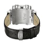 JBW Men's Luxury Phantom JB-6215 1.00 ctw Diamond Chronograph Wrist Watch with Leather Band