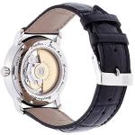 Frederique Constant Men's Mechanical Watch with White Dial Analogue Display and Black Leather Strap FC-335MC4P6