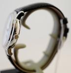 Frederique Constant Men's Mechanical Watch with White Dial Analogue Display and Black Leather Strap FC-335MC4P6