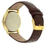 Frederique Constant Men's Quartz Watch with Silver Dial Analogue Display and Brown Leather Strap