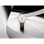 Frederique Constant Classic Quartz Moonphase Gold Stainless Steel Case Watch and Brown Leather Strap, Silver Dial, Style: FC-206RS3S5