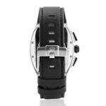 Louis XVI 1021 Noblesse Men's Watch Silver Black Tonneau Chronograph Analogue Quartz Stainless Steel