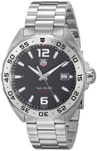 TAG Heuer Men's WAZ1112.BA0875 Formula 1 Stainless Steel Watch, Black, 41 mm, Modern