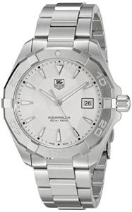 TAG Heuer Men's 'Aquaracer' Quartz Stainless Steel Dress Watch, Color:Silver-Toned (Model: WAY1111.BA0928)