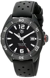 Tag Heuer Men's Formula-1 41mm Black Rubber Band Titanium Case Automatic Analog Watch WAZ2115.FT8023
