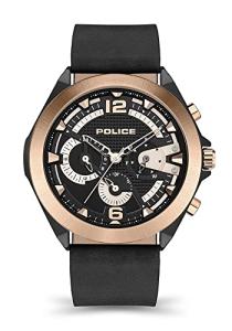Police Watches Zenith Mens Analogue Quartz Watch with Leather Bracelet PEWJF2108740
