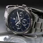 Maserati Men's Stainless Steel, Gun PVD Watch, Competizione Collection, with Stainless Steel Strap - R8853100019