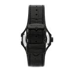 Maserati Potenza Men's Watch, Automatic, Made of Steel, Black PVD, Leather - R8821108036