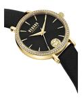 Versus Versace Mar Vista Crystal Collection Luxury Womens Watch Timepiece, Black, OS, Versus Versace | Mar Vista Crystal
