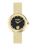 Versus Versace Lea Crystal Collection Luxury Womens Watch Timepiece, Black, OS, Versus Versace | Lea