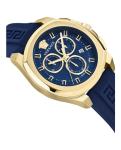 Versace Geo Chrono Silicone Watch, blue, OS, Versace Versace Geo Chrono