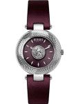 Versus Versace Brick Lane Strap Women's Watch 36 mm Colour: Silver/Burgundy