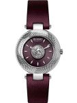 Versus Versace Brick Lane Strap Women's Watch 36 mm Colour: Silver/Burgundy
