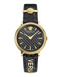 Versace Women Analog Quartz Watch with Leather Strap VE81010 19