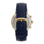 Versace - VEPY00921 Men's Fashion Quartz Watch Blue Leather Strap Stainless Steel Case Analogue Blue Dial