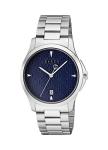 Gucci Mens Quartz Watch, Analogue Classic Display and Stainless Steel Strap YA1264025