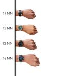 Emporio Armani Watch for Men, Quartz Chronograph Movement, 41 mm Silver Stainless Steel Case with a Stainless Steel Strap, AR1853