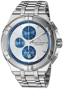 Maurice Lacroix Men's Analog Swiss Quartz Watch with Stainless Steel Strap AI1018-SS002-131-1