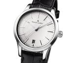 Maurice Lacroix Les Classiques Date LC1026-SS001-130-1 Women's Analogue Quartz Watch with Black Leather Strap, Black, Bracelet