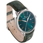 MAURICE LACROIX MAURICE LACROIX Eliros Date Green EL1118-SS001-620-5 Men's Watch Analogue Quartz with Green Velour Leather Strap, Green, Strap.