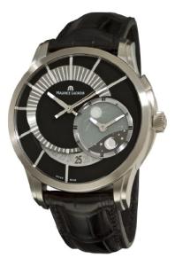 Maurice Lacroix Men's PT6108-TT031391 Pontos Decentrique GMT Limited Edition Black GMT Dial Watch, Black, Modern