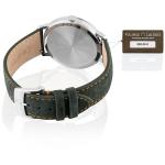 MAURICE LACROIX MAURICE LACROIX Eliros Date Green EL1118-SS001-620-5 Men's Watch Analogue Quartz with Green Velour Leather Strap, Green, Strap.