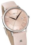 MAURICE LACROIX Eliros Date Adeline Ziliox Limited Edition Women's Analogue Quartz Watch with Dusky Pink Leather Strap EL1118-SS001-520-6, antique pink