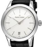 MAURICE LACROIX Women Analog Swiss Quartz Watch with Leather Strap LC1026-SS001-131-1