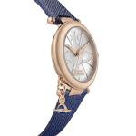 Vivienne Westwood ORB Pop Women's Quartz Watch with Silver Dial Analogue Display and Blue Leather Strap VV006RSBL