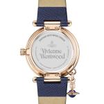 Vivienne Westwood ORB Pop Women's Quartz Watch with Silver Dial Analogue Display and Blue Leather Strap VV006RSBL