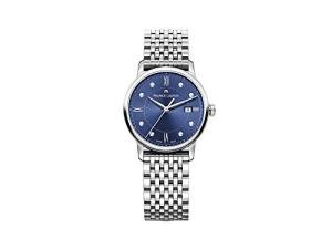 Maurice Lacroix Eliros Date Ladies Quartz Watch, Blue, 30mm, Diamonds