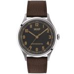 Tissot Automatic Heritage Gent COSC 1938 Men's Watch, Leather Strap T142.464.16.062.00, Black Background