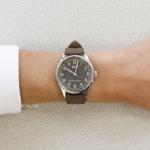 Tissot Automatic Heritage Gent COSC 1938 Men's Watch, Leather Strap T142.464.16.062.00, Black Background