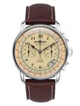 Zeppelin lz126 Los Angeles Mens Analogue Quartz Watch with Leather Bracelet 7614-5