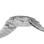 LOUIS XVI Renaissance 1622 - Diameter 40 mm - Men's Watch - Waterproof - Sapphire Glass - Bracelet Silver - Iced Out CZ Diamonds - Grey Dial - CH Quartz Movement, silver, Bracelet