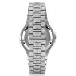 LOUIS XVI Renaissance 1622 - Diameter 40 mm - Men's Watch - Waterproof - Sapphire Glass - Bracelet Silver - Iced Out CZ Diamonds - Grey Dial - CH Quartz Movement, silver, Bracelet