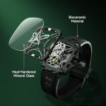 CIGA Design Automatic Mechanical Watch - X Series Eye of Horus Wristwatch for Men Skeleton Style Bioceramic case with Silicone Straps(Rose Gold)