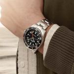 MIDO Ocean Star GMT - Swiss Automatic Watch for Men - 44mm Stainless Steel Case with Rotating Bezel, Black on Stainless Steel, Diving Watch