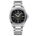 MIDO Multifort TV Big Date - Swiss Automatic Watch for Men - Stainless Steel, 40mm Case, Grey on Stainless Steel, Modern
