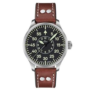 Laco 1925 Men's Automatic Watch with Black Dial Analogue Display and Brown Leather Strap 861690