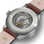 Laco 1925 Men's Automatic Watch with Black Dial Analogue Display and Brown Leather Strap 861690