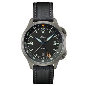 Special model Aviator Watch Frankfurt GMT Black by Laco Made in Germany 43 mm Diameter High Quality Automatic Watch Unique Quality Outstanding workman 20 ATM Waterproof Since 1925