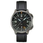 Special model Aviator Watch Frankfurt GMT Black by Laco Made in Germany 43 mm Diameter High Quality Automatic Watch Unique Quality Outstanding workman 20 ATM Waterproof Since 1925