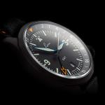 Special model Aviator Watch Frankfurt GMT Black by Laco Made in Germany 43 mm Diameter High Quality Automatic Watch Unique Quality Outstanding workman 20 ATM Waterproof Since 1925