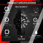 Luminox Original Navy Seal XS.3001.F Mens Watch 43mm - Military Watch in Black Date Function 200m Water Resistant