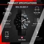 Luminox Original Navy Seal XS.3001.F Mens Watch 43mm - Military Watch in Black Date Function 200m Water Resistant