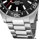 JAGUAR J860/d, Executive Collection Model Watch Case 43 5mm Black with Steel Strap Pair Unisex Adult, Single, Mm Black with Steel Strap for Men Pack of 100