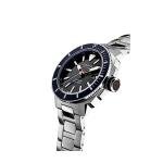 Alpina Men's AL-525LBN4V6B Seastrong Analog Display Swiss Automatic Silver Watch, Black/Grey, Diver